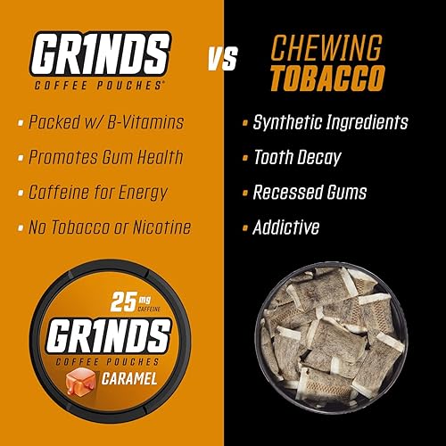 Miniatura 131 de Bolsas de café Grinds 3 latas de vainilla Sin tabaco, sin nicotina alternativa saludable 18 bolsas por lata