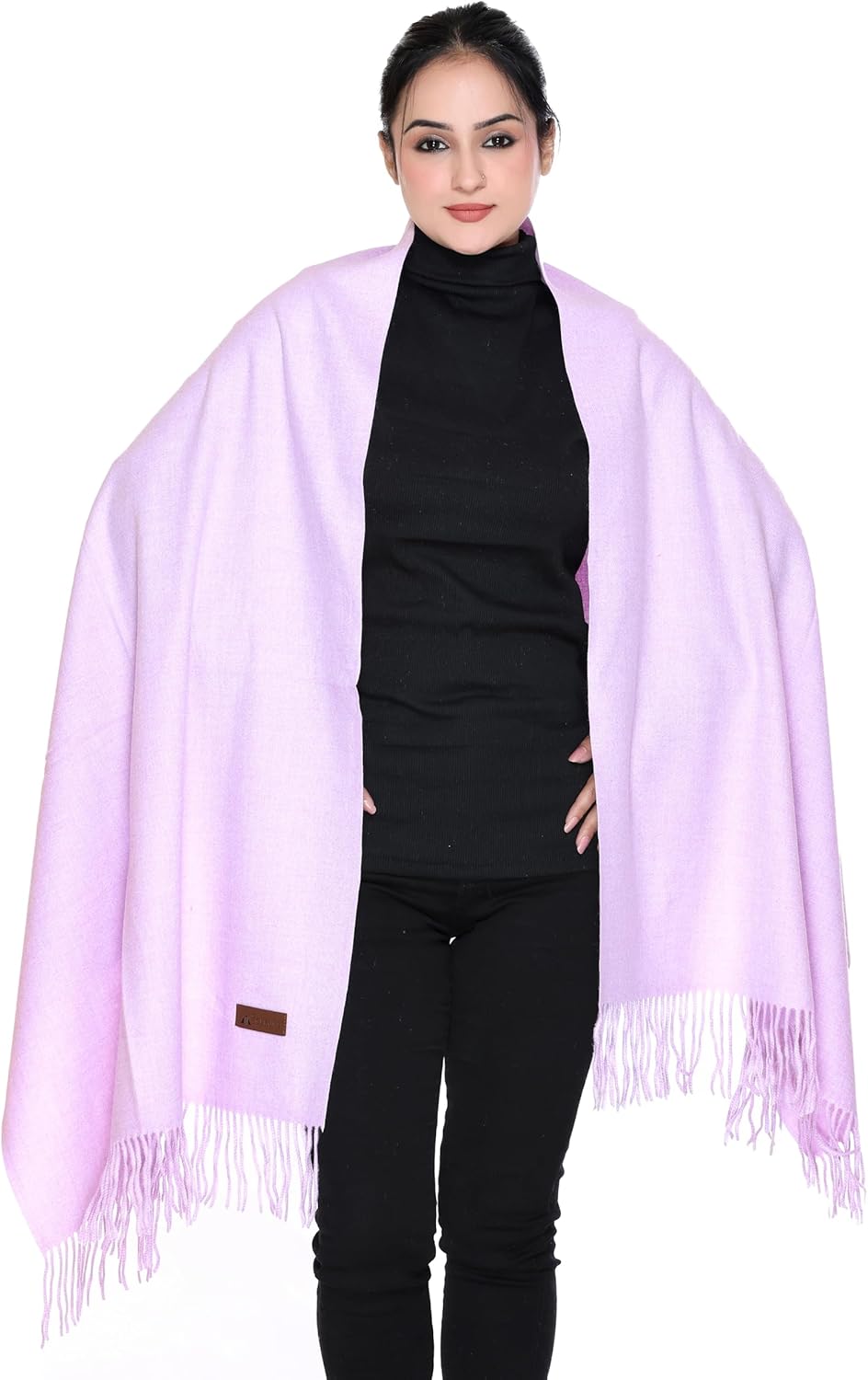 World of Shawls Womens Cashmere Feel Scarf Pashmina Shawl and Wraps Large Soft, Warm, Lightweight & Elegant, Winter Blanket Ladies Perfect for Winter, Travel, Weddings or Gift