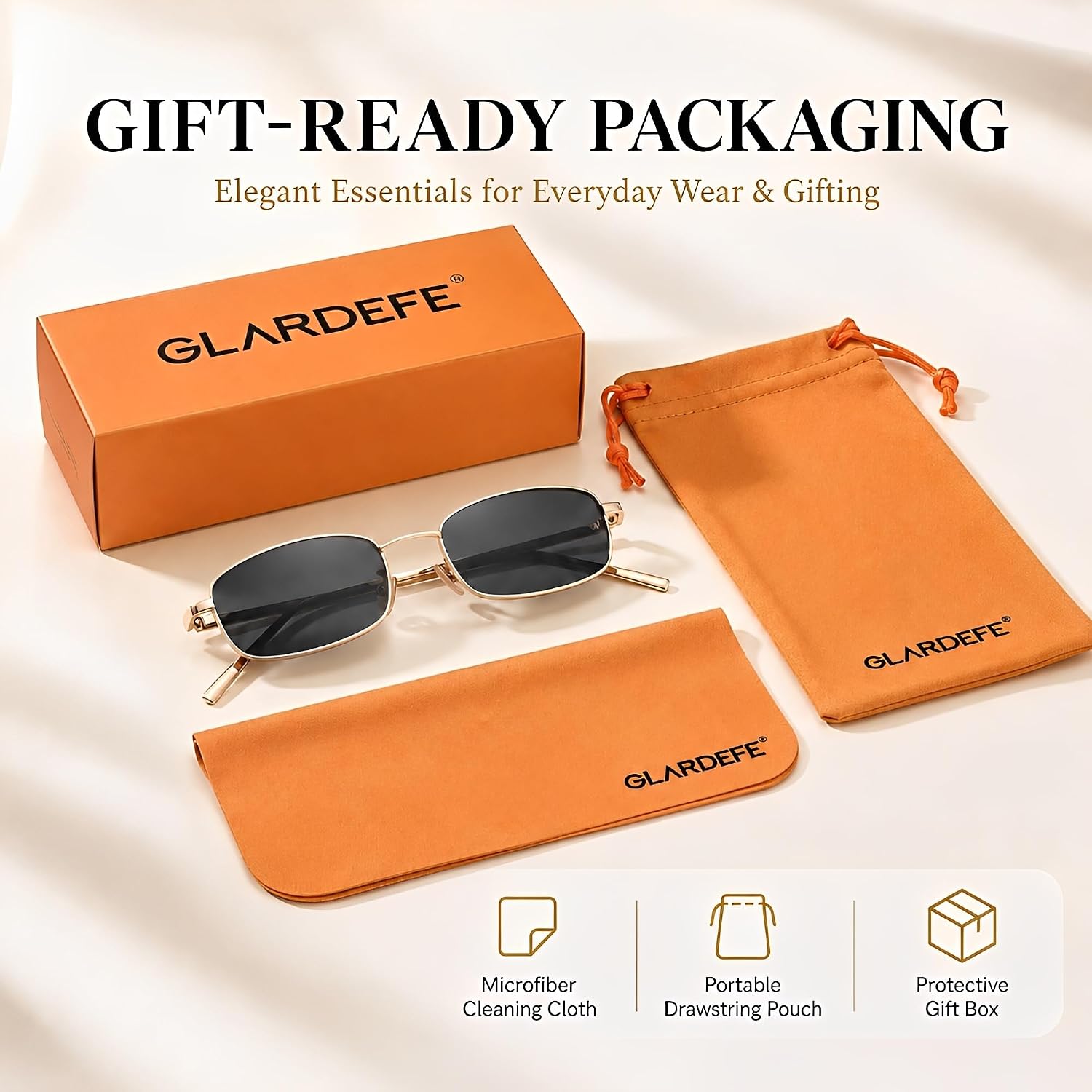 Y2k Rectangle Sunglasses for Women Men - Retro 80s 90s Narrow Oval Shades