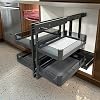 Blind Corner Cabinet Pull Out Organizer,2 Tier Kitchen Cabinet Organizer,Slide Out Cabinet Organizer Full Pull Out Storage for Home Kitchen 900mm