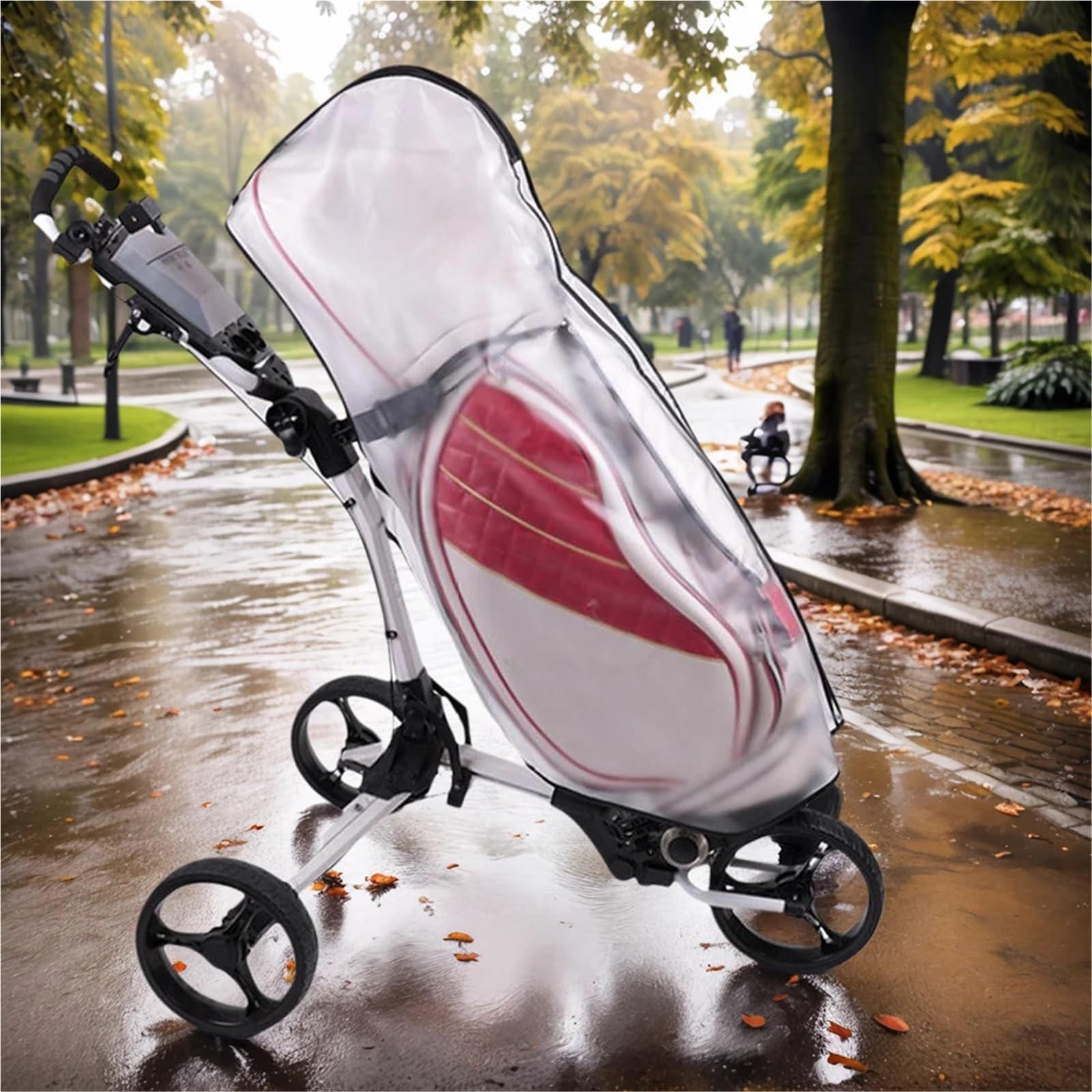 Funda para Bolsa De Golf Bolsa de Golf for Lluvia, Cubierta Impermeable con Cremallera, Gran Capacidad, Polvo, Suministros for cancha Club al Aire Libre, 2 uds
