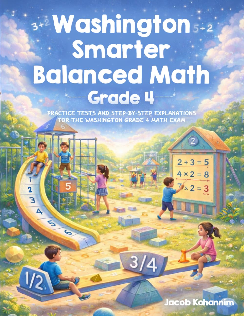 Washington Smarter Balanced Grade 4 Math Practice Tests: Practice Tests and Step-by-Step Explanations for the Washington Grade 4 Math Exam