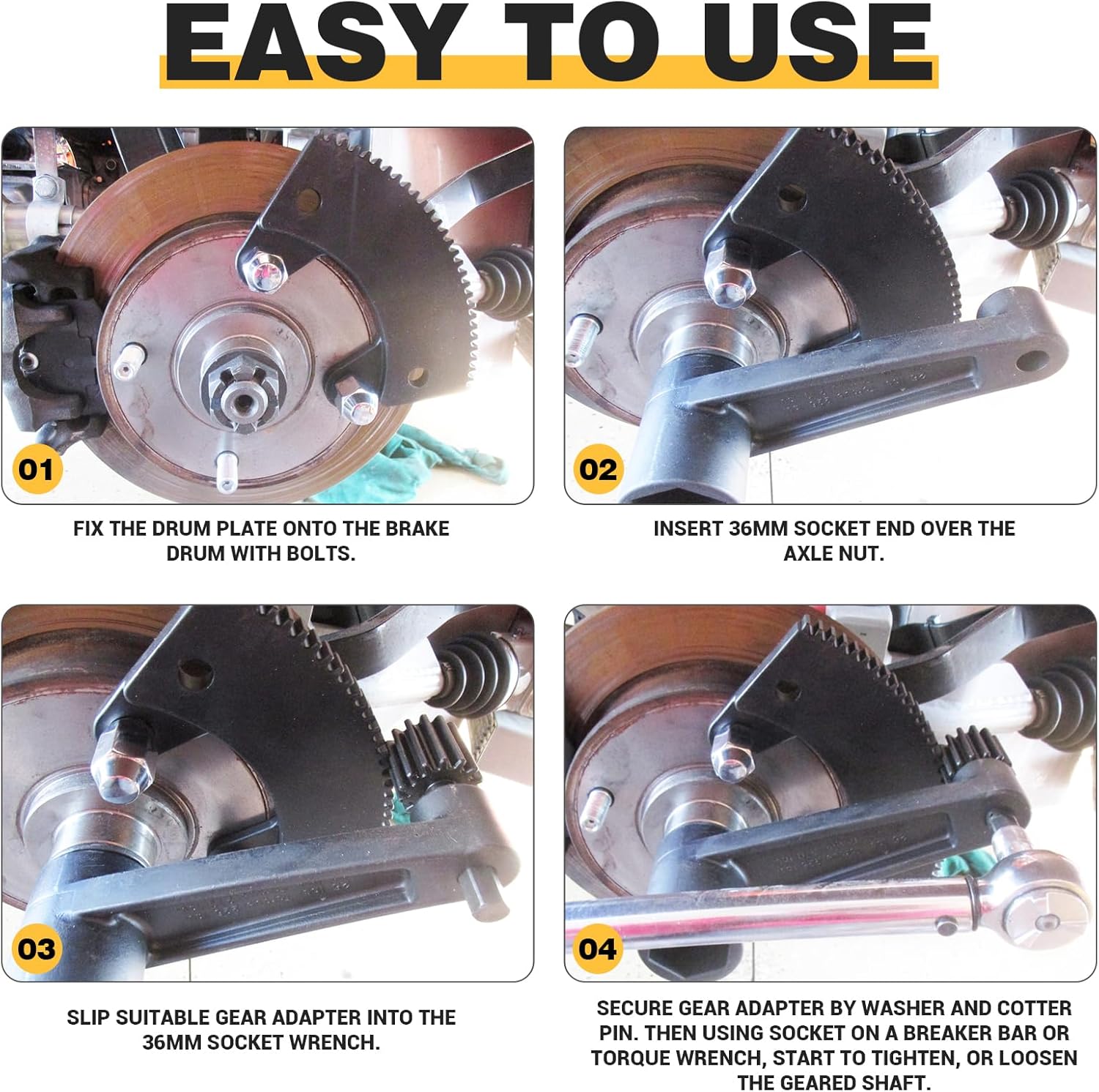 Torque Multiplier Leverage Tool Compatible with VW Bug/Volkswagen Beetle,Torque Leverage Tool for 36mm Axle Nut and Flywheel Gland Nut Removal Installation