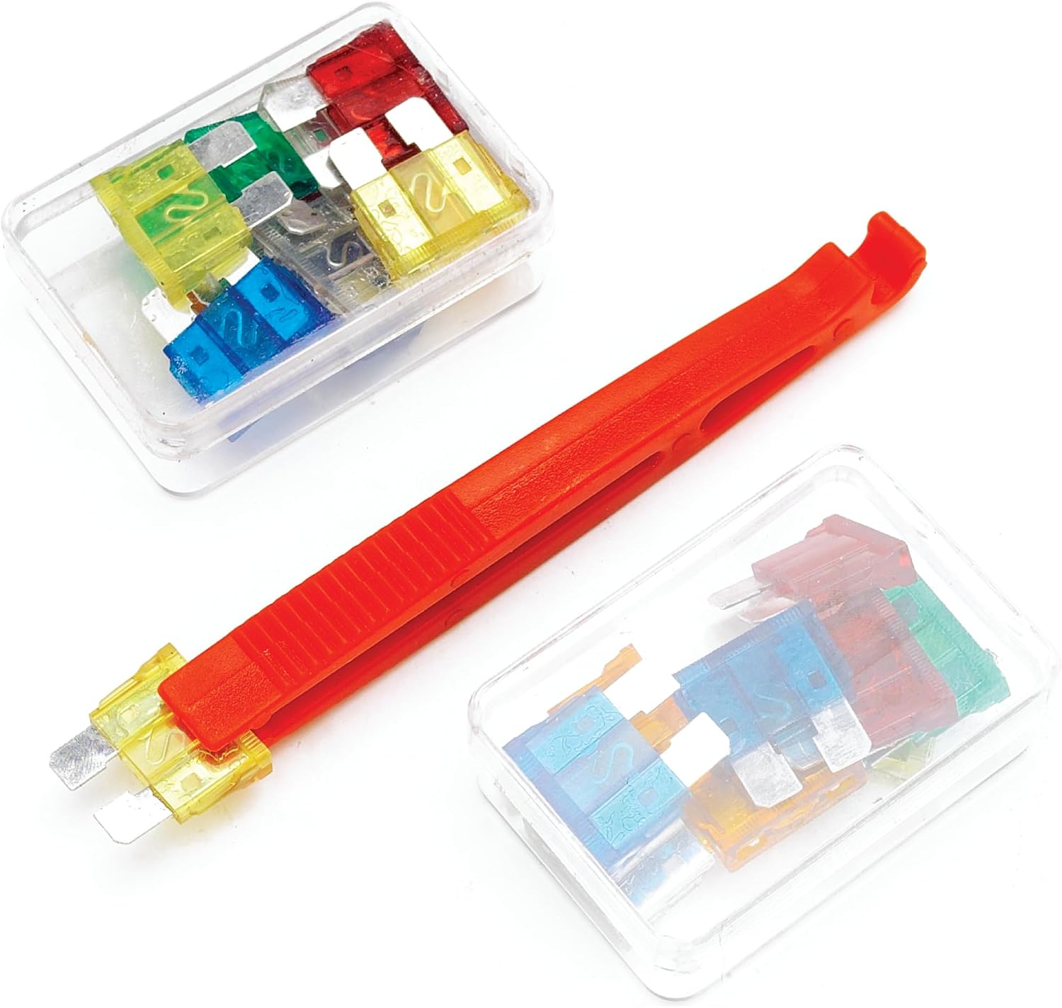 Performance Tool 1488 Complete Fuse Kit with Fuse Puller and Storage Case - Includes 7 Sizes of Fuses (5-30 Amp) and Bonus Puller