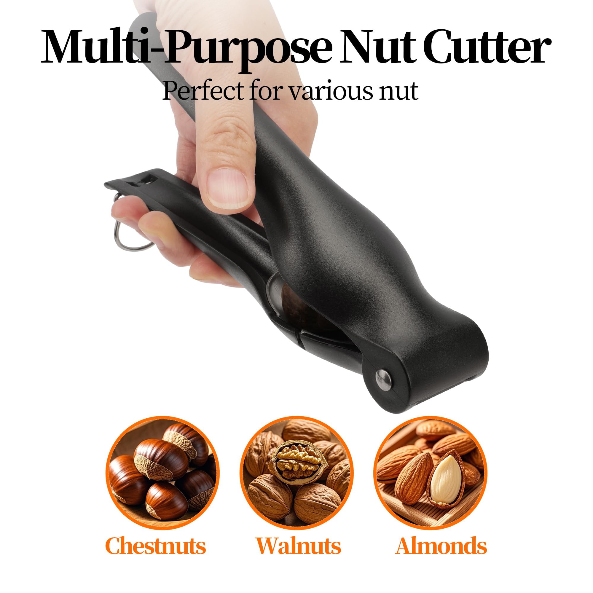 TJ POP Pelapatate per castagne, strumento durevole per tagliare castagne, clip portatile per castagne, nocciole, nocciole, nocciole, nocciole, nocciole, aprifrutta secca, utensile da cucina ergonomico