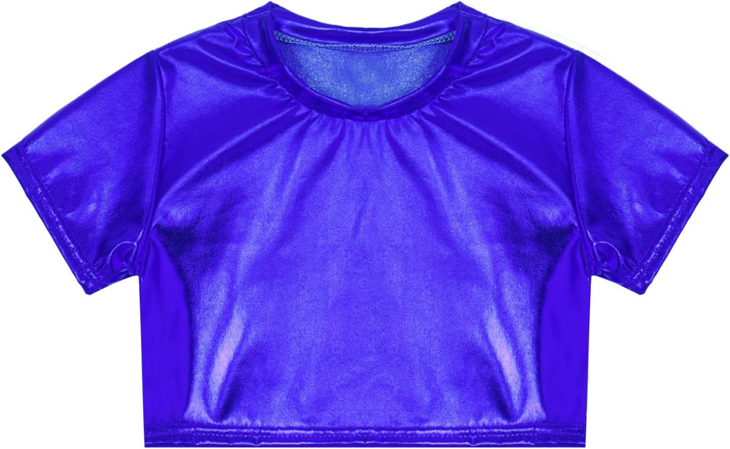 Kaerm Kids Boys and Girls Glittering Short Tank Top Fahsion Crop Tops Hip Hop Street Dancewear Short Sleeve T-Shirt