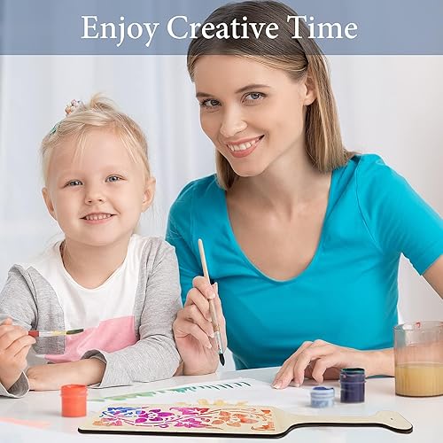 Miniatura 7 de 4 paletas de madera sin terminar de 17 pulgadas, paleta de fraternidad griega, paleta de madera de pino maciza, paleta de madera de fraternidad de