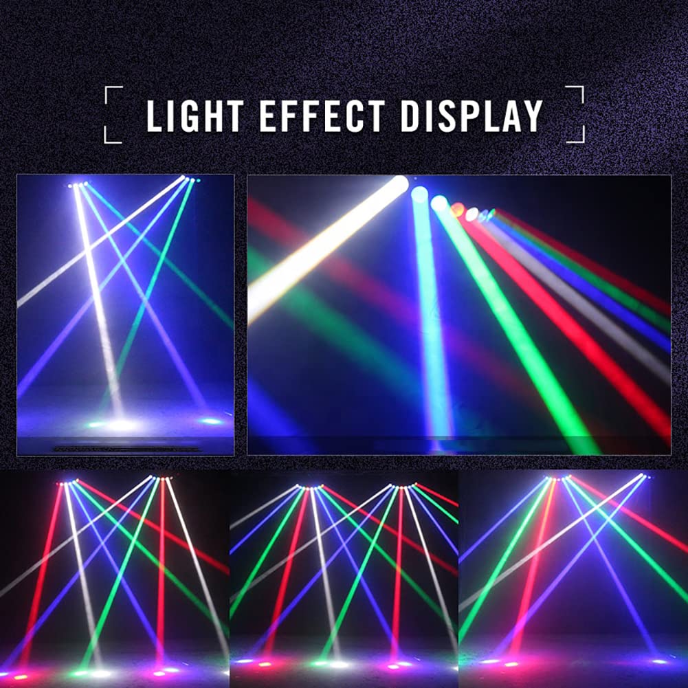 Luci da palco da 40W per discoteca, 8 luci a fascio effetto, luce da festa controllata tramite DMX, stroboscopica attivata dal suono, luci LED RGB per ballo, casa, compleanno, bar e feste