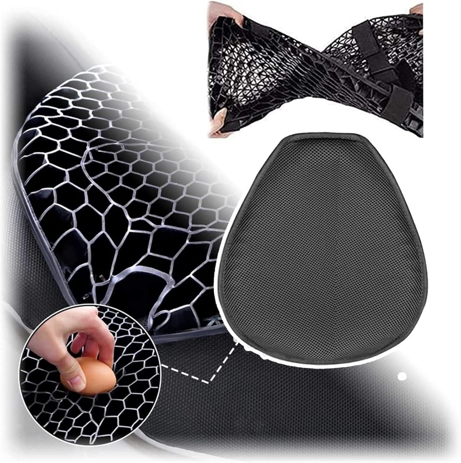 DEIOVR Universal Motorcycle Seat Pad Motorcycle 3D