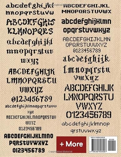 Mini Alphabet & Number Cross Stitch Patterns: 50+ Small Fonts to Personalize Gifts, Labels, and DIY Projects