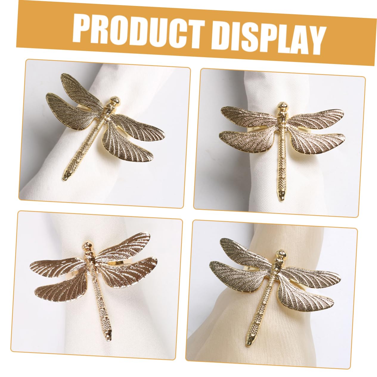 Ciieeo 12stücke Teiliges Dragonfly Serviettenringe Aus Elegante Tischdekoration Für Hochzeiten Feste Und Familienfeiern Robuste Serviettenhalter Für Restaurants Und Zuhause