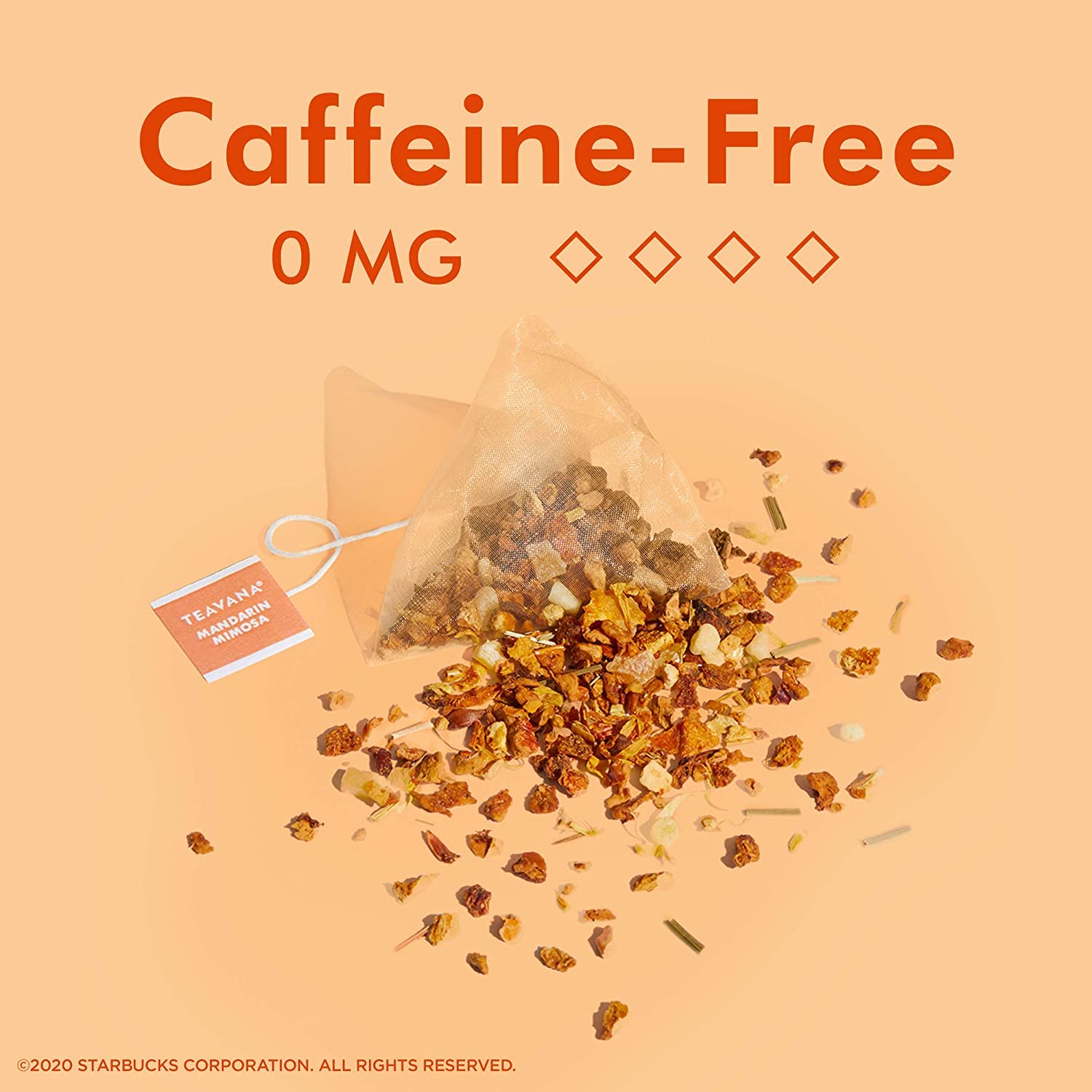 Starbucks Teavana Mandarin Mimosa, Beach Bellini Herbal Fruit Tea