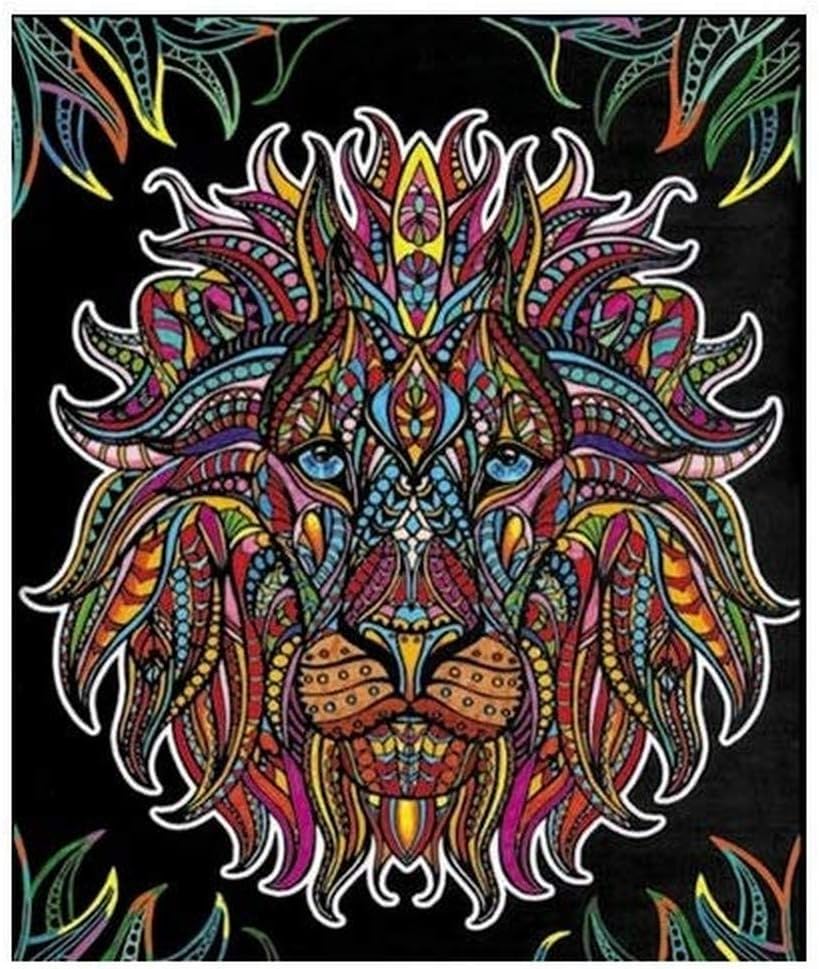 Colorvelvet 47 x 35 cm"King" Drawing Colouring System (Large, Multi-Colour)