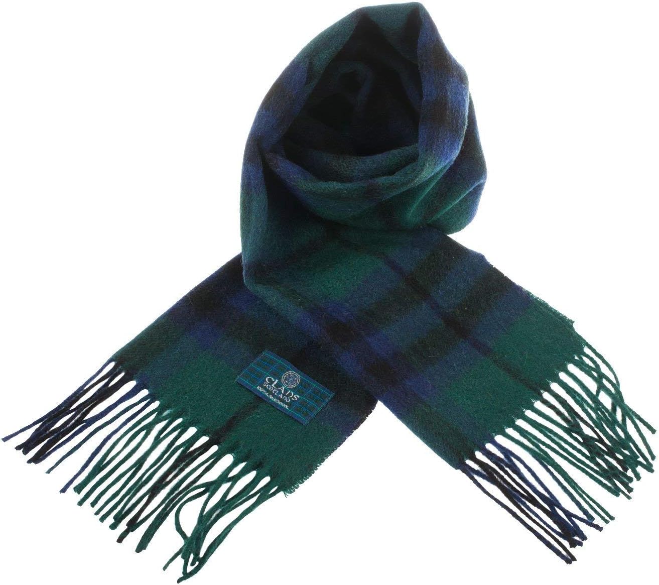 Clans Of Scotland Pure New Wool Scottish Tartan Scarf