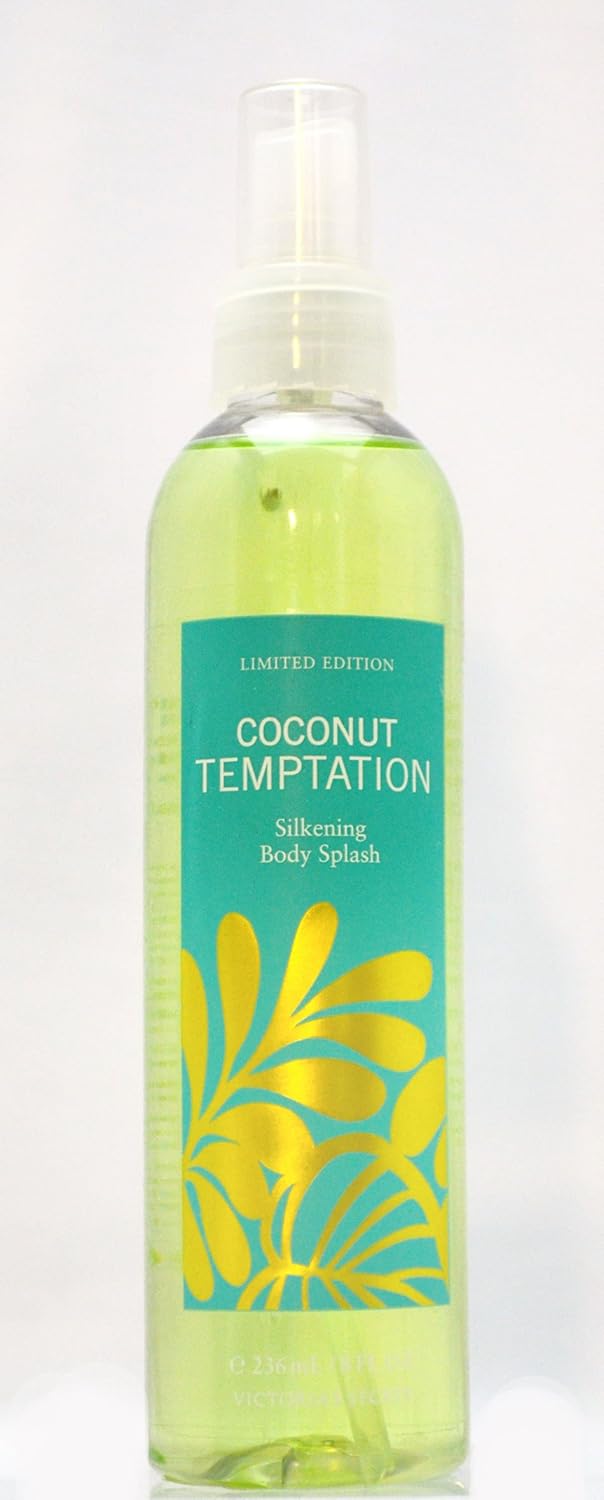 Victoria's Secret Coconut Temptation Limited Edition Silkening Body Splash 8 oz (236 ml)