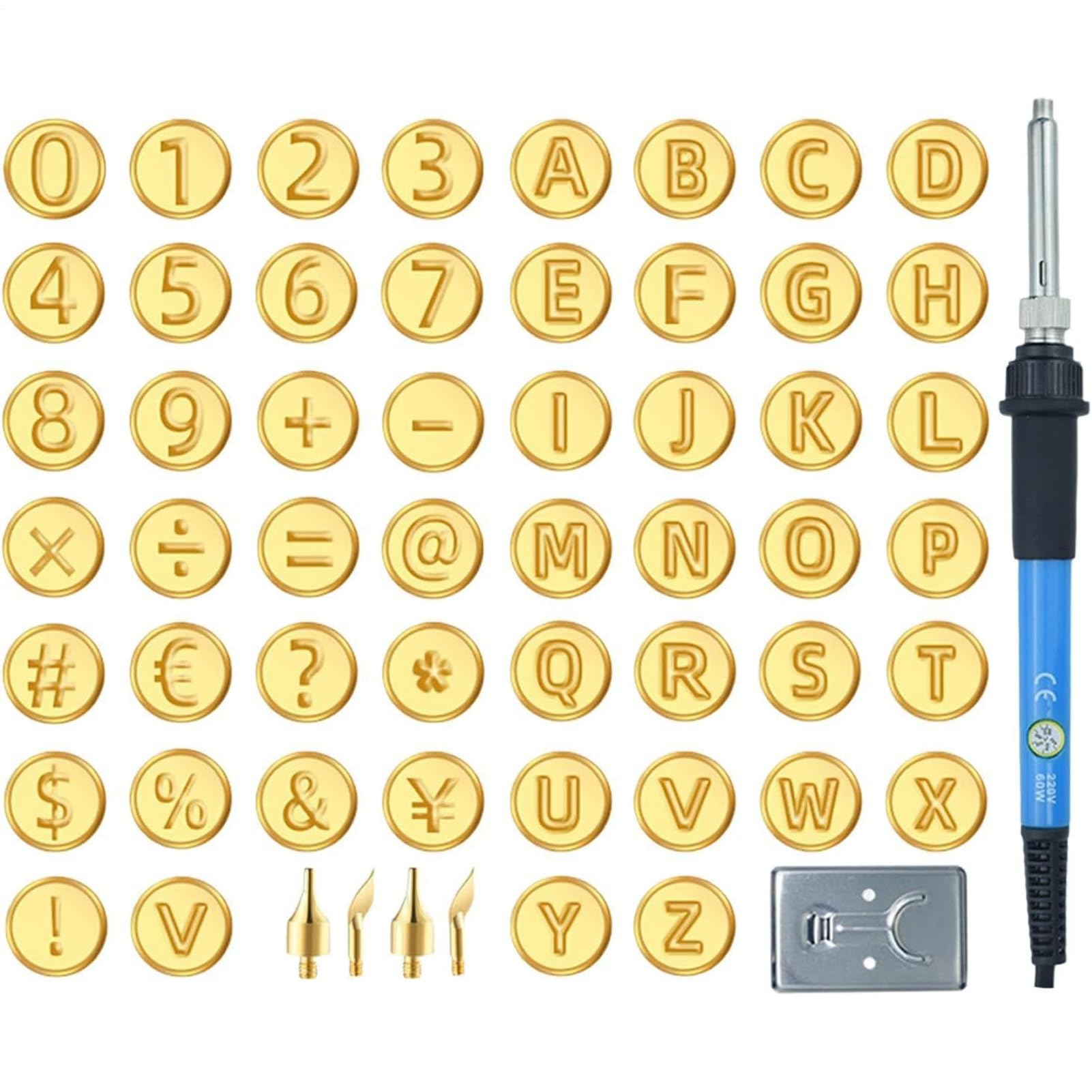 Kit Pirografia Legno Lettere Penna a Temperatura Regolabile e ni e Numeri