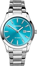 Sekonda Taylor Ladies 34mm Quartz Watch with Analogue Date Display, and Silver Stainless Steel Strap