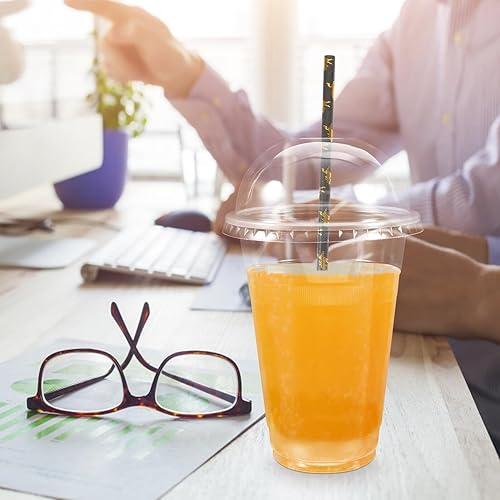 Miniatura 6 de Healifty 50 juegos de tazas de café para bebidas, tazas de café transparentes con tapa, tazas transparentes con tapa, tazas transparentes, taza