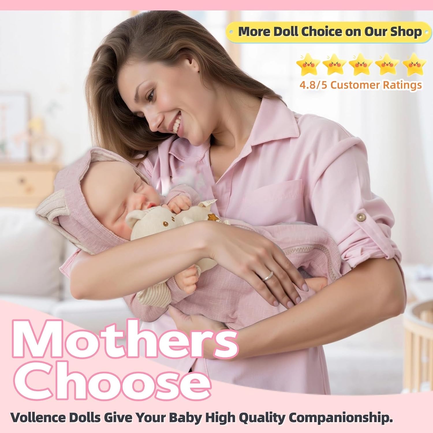 18-19 Inch Full Silicone Reborn Baby Doll - 6lbs Weighted Soft Silicone Touch - 4.8/5 Stars 30+ Vine Tested - Collectible for Adults & Premium Parents - Not Vinyl Toy