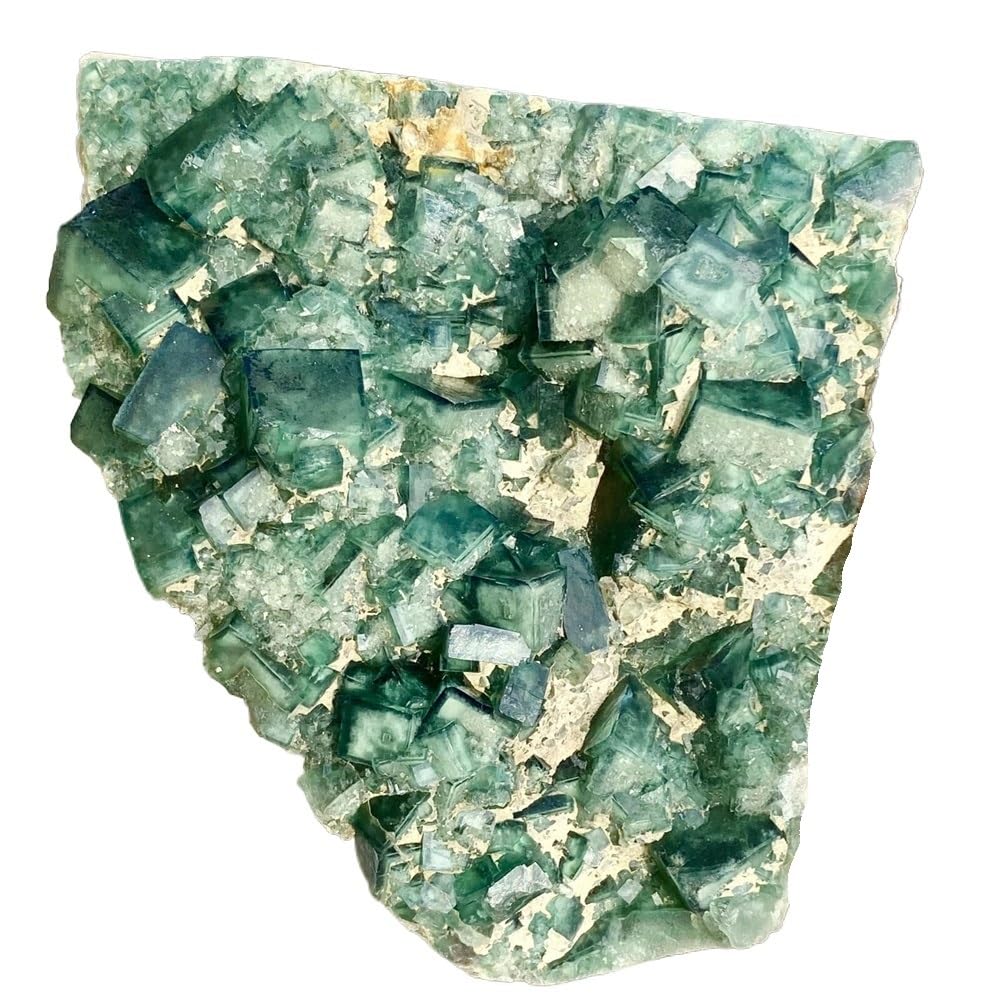 AARTERZZA 1pc 410-500g Fluorite Crystal Clusters Gemstones Spiritual Room Decoration