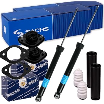 2 x Sachs Shock Absorbers + Meyle Bearing + Rear Protection Suitable for 3 Series E36 E46