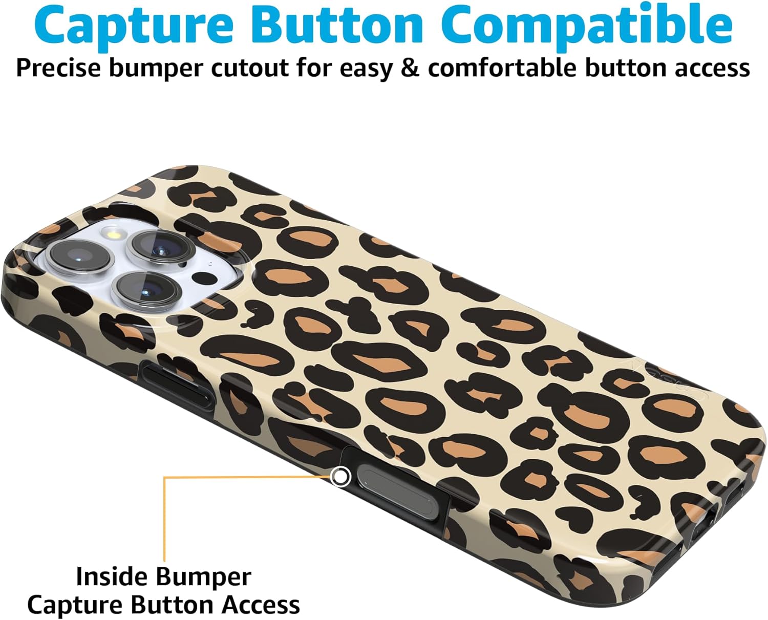 Casely iPhone 16 Pro Case | Into the Wild | Leopard Print | Compatible with MagSafe | Classic Ultra Slim Design