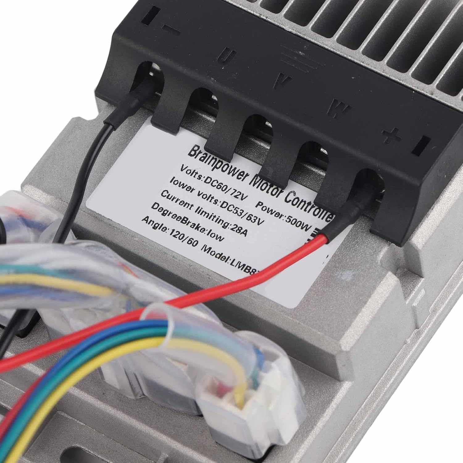 Drfeify Brushless Controller, Cast Aluminum Shell 60V 72V Universal 500W for Electric Bike Scooter Motorcycle Accessory