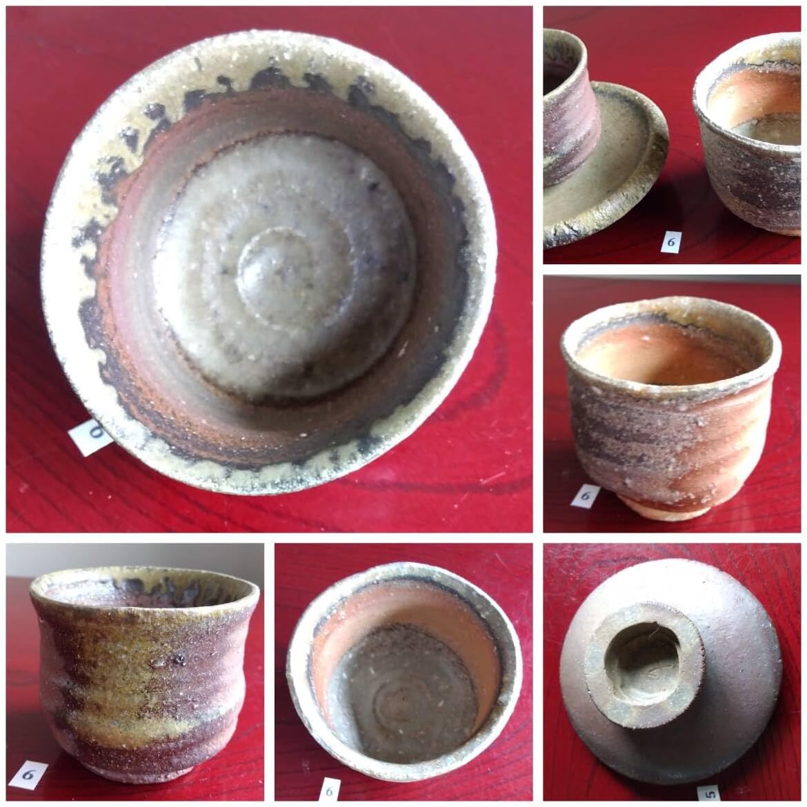 越前焼の名工 白越不朝（塩越窯）自然灰釉究極美の
