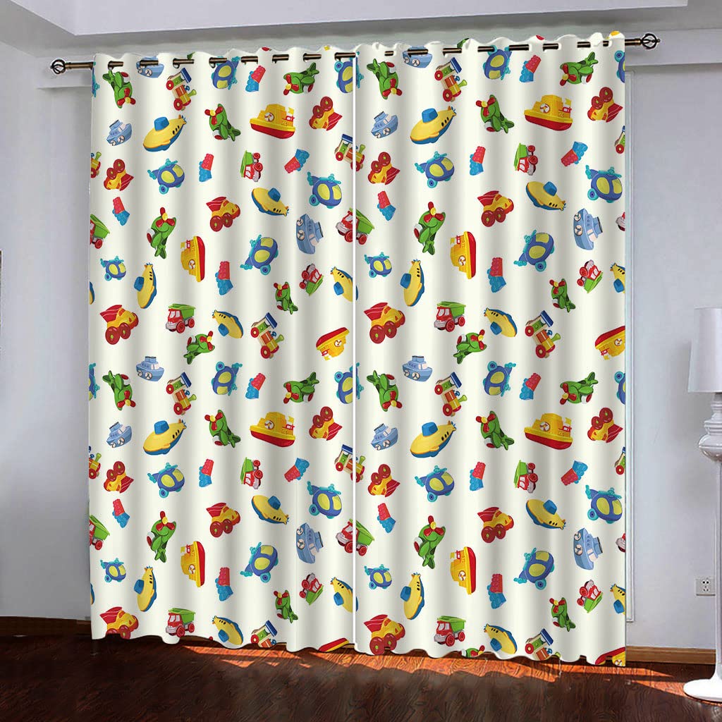 Rideaux occultants 3D contre la lumière : lot de 2 draperies opaques 140x270 cm pour chambre