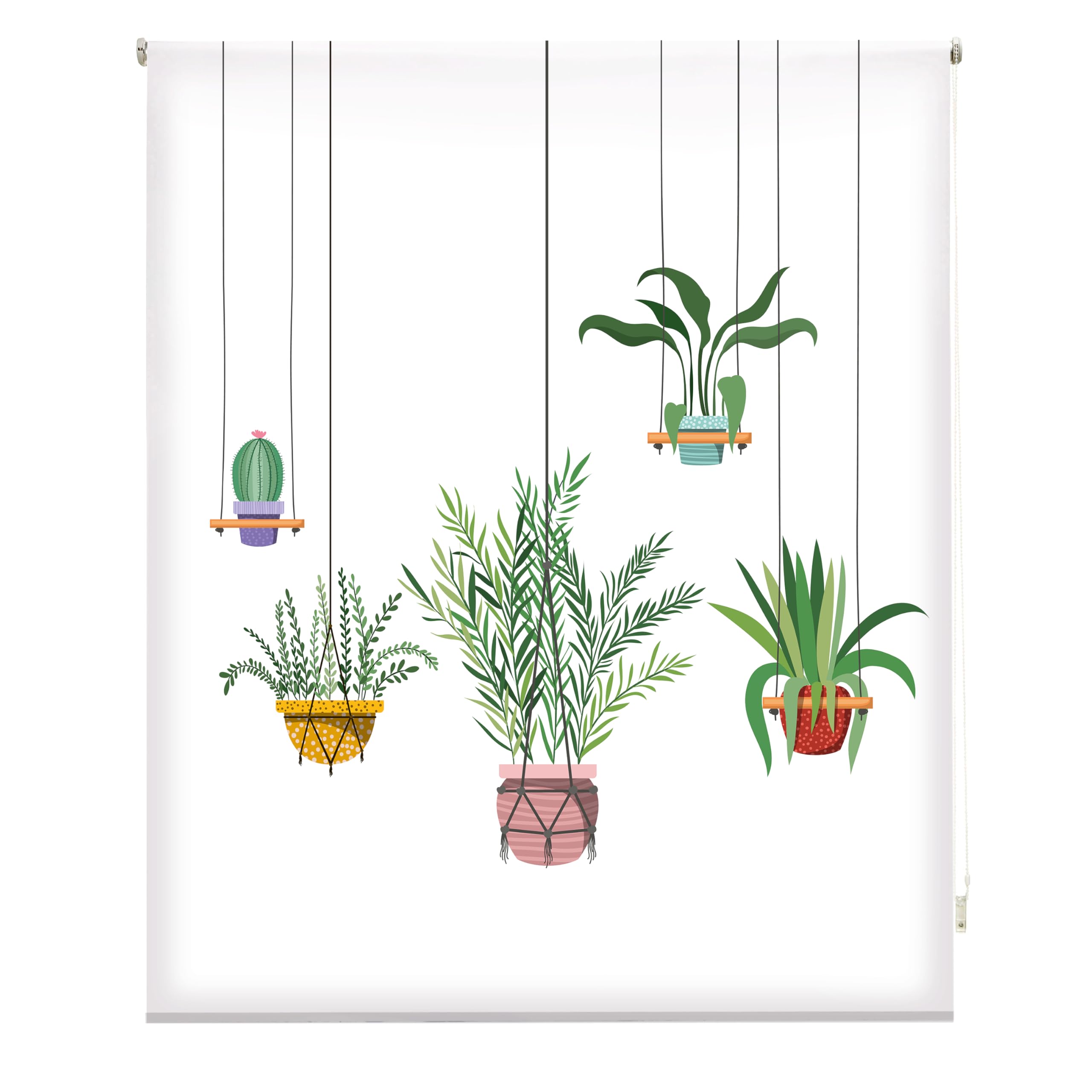 Blindecor Digital | Estor Enrollable Translúcido Estampado |Familia Cocina| Modelo C-Colgantes | 130 x 180 cm (Ancho por Alto) Tamaño de la Tela 126 x 175 cm | Estores para Ventanas