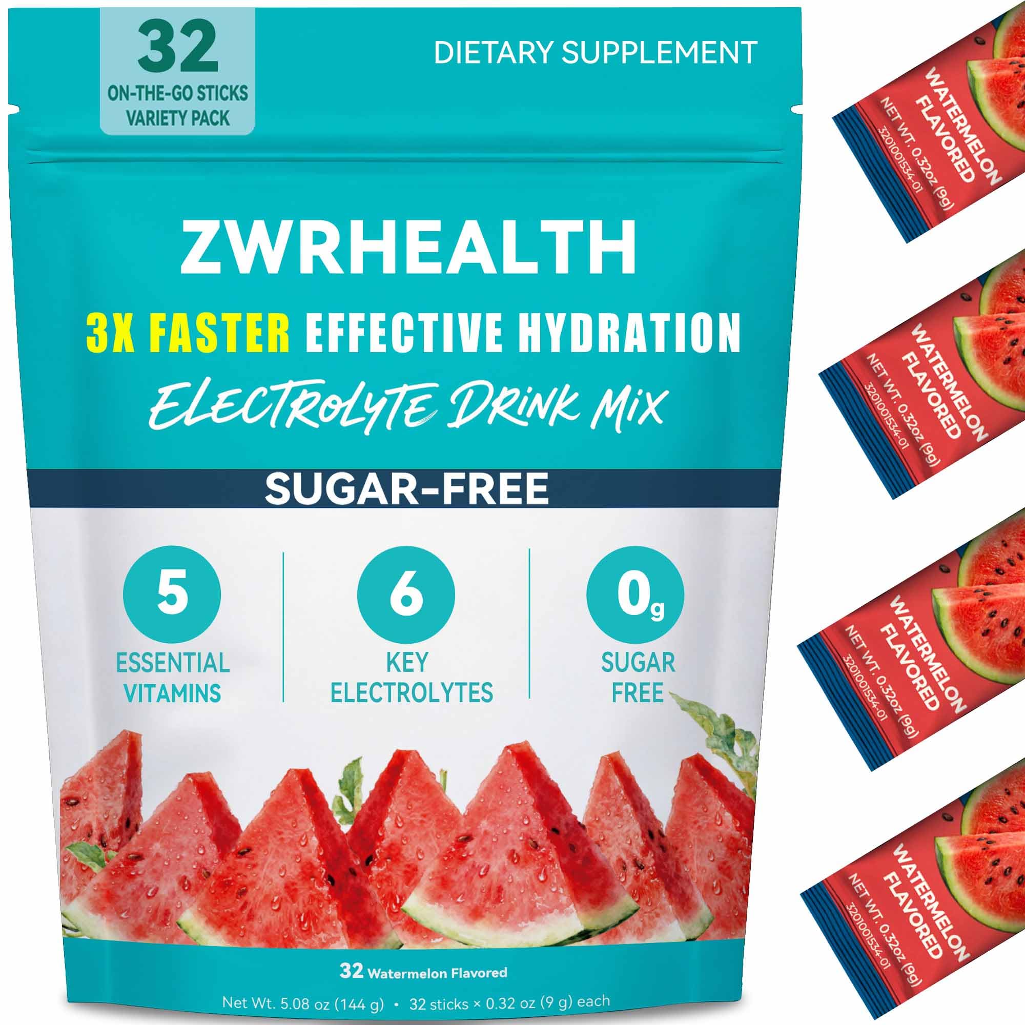Electrolytes Powder Packets, Sugar Free Hydration Packets, 4 Flavors Liquid Daily IV Electrolyte Drink Mix, Instantly Hydrating & Party Recovery with 6 Electrolytes & 5 Vitamins, 16 Servings — Amazon image 13