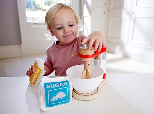 Miniatura 4 de Hape Wooden Mighty Mixer Kitchen Plaset | Juguete educativo para hornear para preescolares a partir de 3 años