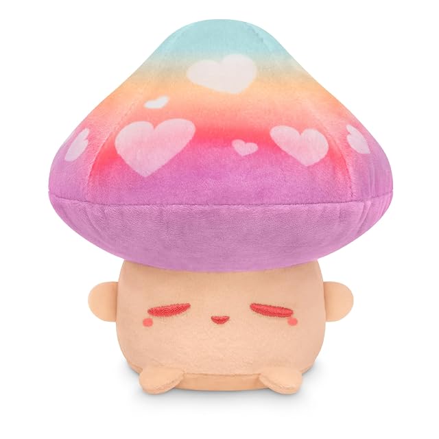 TeeTurtle 6 Hearts Mushroom Plushie - Mystical Mushroom - Cute Kawaii Soft Stuffed Animals