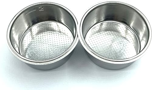 Pack of 2 Espresso Machine 2 Cup Filter Basket-51mm Replacement Part new For Krups