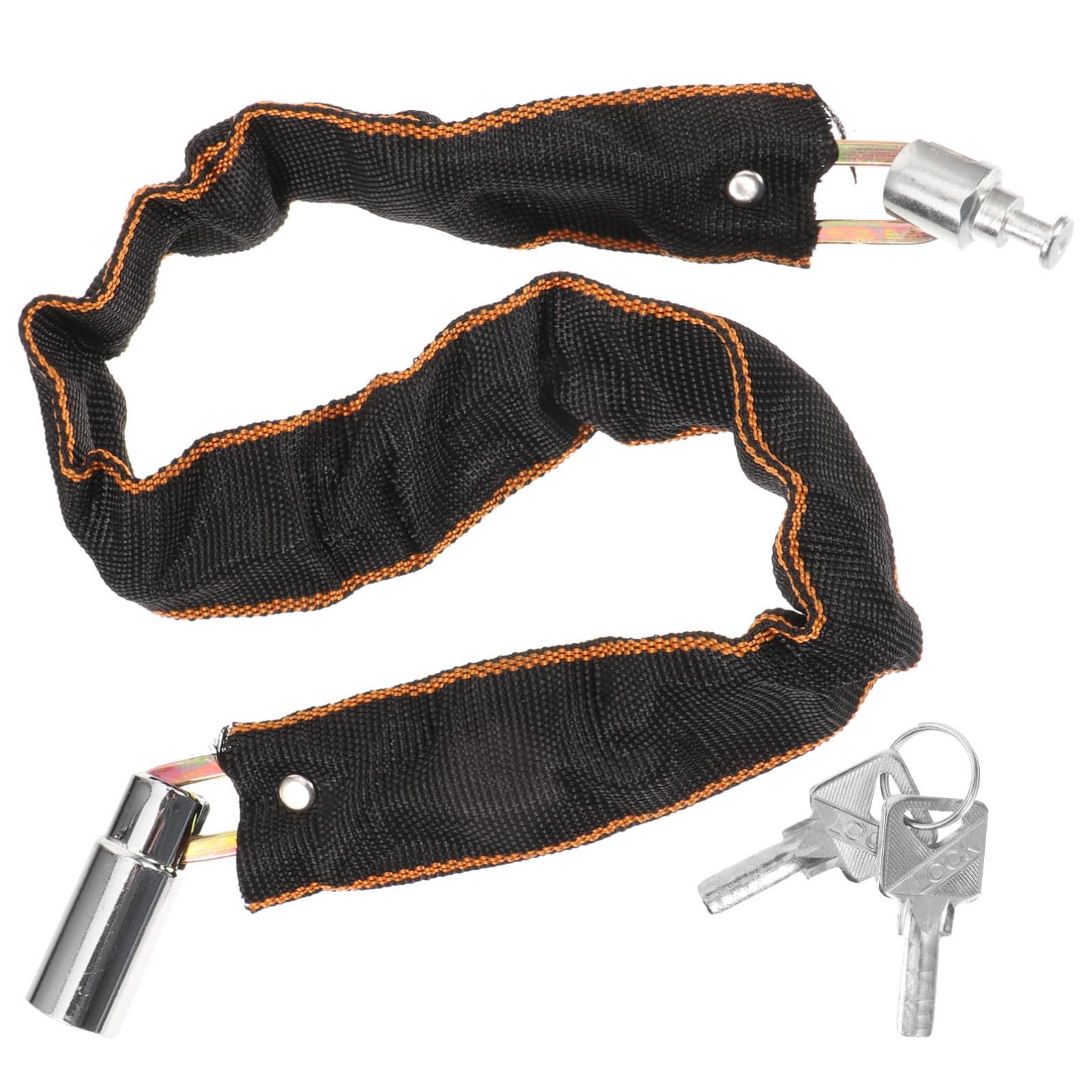 Sosoport antivol vélo antivol de Guidon Cadenas de vélo antivol Robustes serrures Haute sécurité antivol de chaîne de Verrouillage du vélo de chaîne avec clé Chiffon