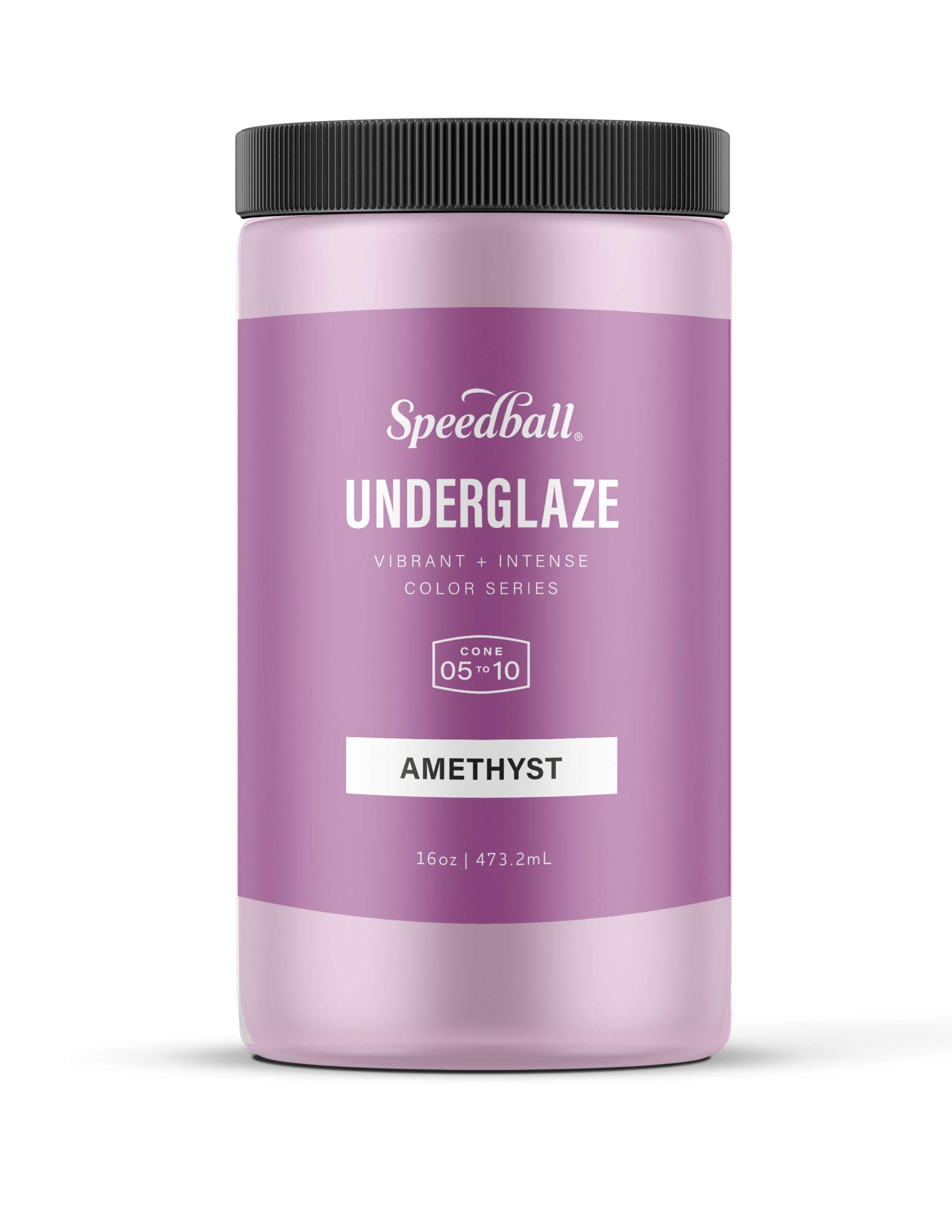 Speedball Underglaze, Amethyst, 16 oz, Made in USA, Lead-Free Color for Pottery and Ceramics, Wide Firing Range Cone 05-10, Food Safe