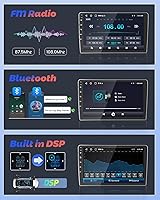 Vista 6 de Hikity 2+64G para Honda CRV 2002-2006 Android Car Stereo, radio con pantalla táctil de 9 pulgadas con Carplay inalámbrico, Android Auto, WiFi