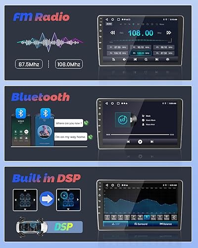 Miniatura 6 de Hikity 2+64G para Honda CRV 2002-2006 Android Car Stereo, radio con pantalla táctil de 9 pulgadas con Carplay inalámbrico, Android Auto, WiFi,