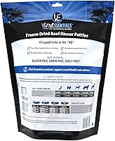 Vista 8 de Vital Essentials Comida liofilizada para perros, cena de pato 14 oz Marrón