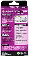 Vista 3 de Nail-Aid Total Cure - Tratamiento de uñas 9 en 1, fortalece, suaviza e ilumina las uñas quebradizas, transparente, 0.55 onzas líquidas
