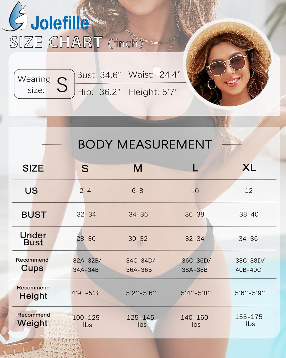 Jolefille Push Up Bikini Top for Women Sexy Triangle Swimsuit Tops Teens Bathing Suit Top Bestselling Swim Top Only - Image 6