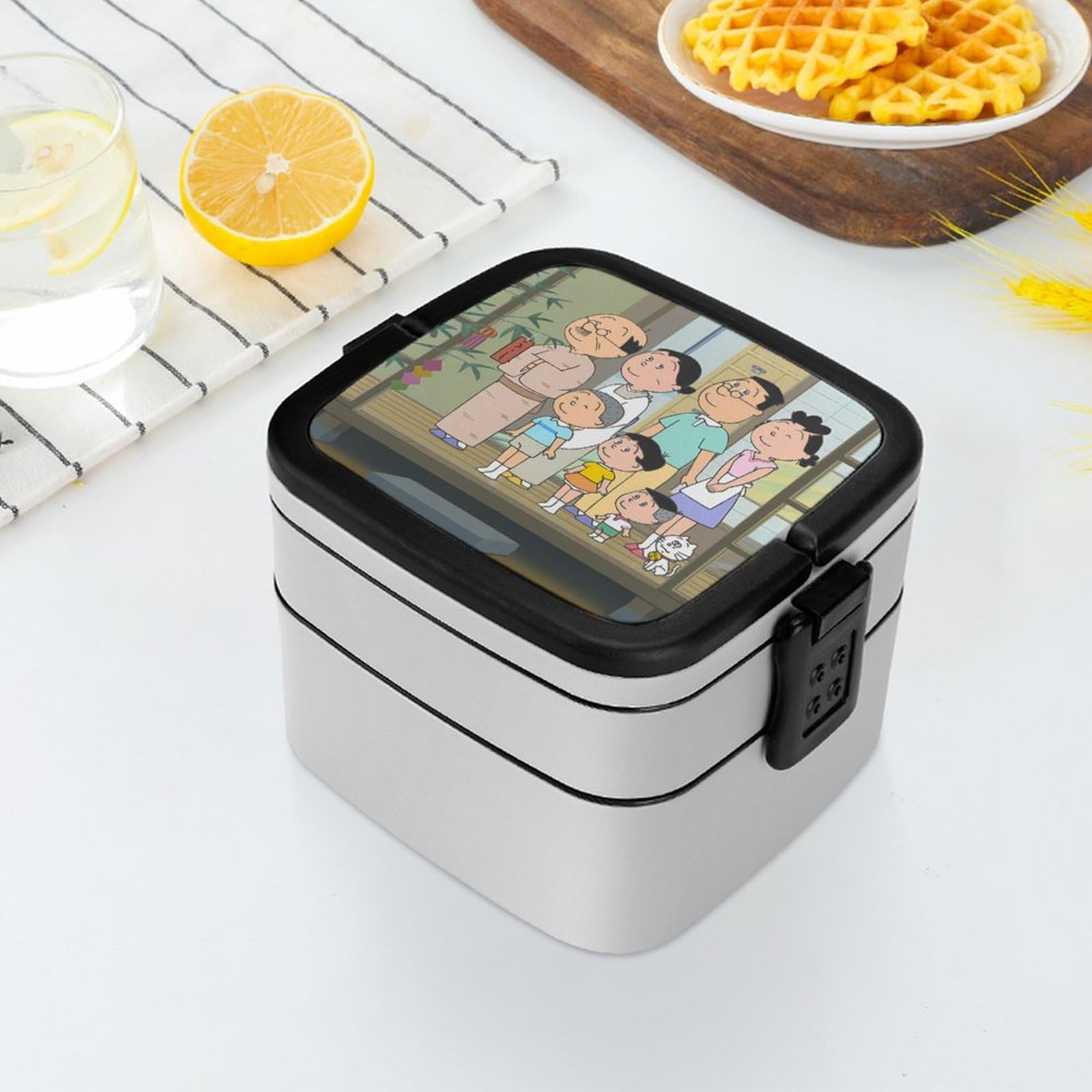 Amazon | サザエさん 弁当箱 ランチボックス 二段 抗菌 お弁当箱