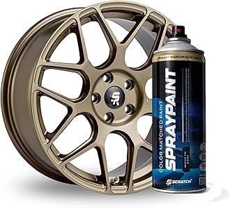 Bronze Star Metallic Alloy Wheel Paint - Premium Aerosol Spray for Durable, High-Gloss Finish on Automotive Rims - Ideal for Customization, Scratch Resistance