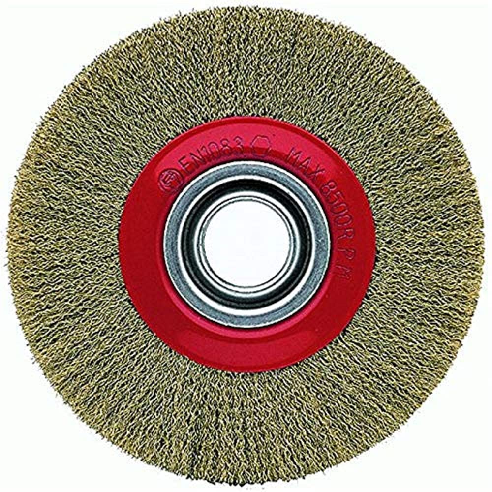 BELLOTA 50810 – 10016 – Industrial Circular Brush Brassed Steel, Wire Length 16 mm, Diameter 100 mm