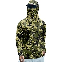 Fishing Shirts for Men with Hood Hooded UPF 50+ Sunshirts Long Sleeve Uv Protection Rash Guard Cooling Hoodies