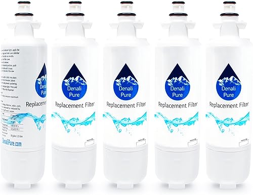 Paquete de 5 filtros de agua de repuesto para refrigerador LG LFX28978ST00 - Compatible con cartucho de filtro de agua para refrigerador LG