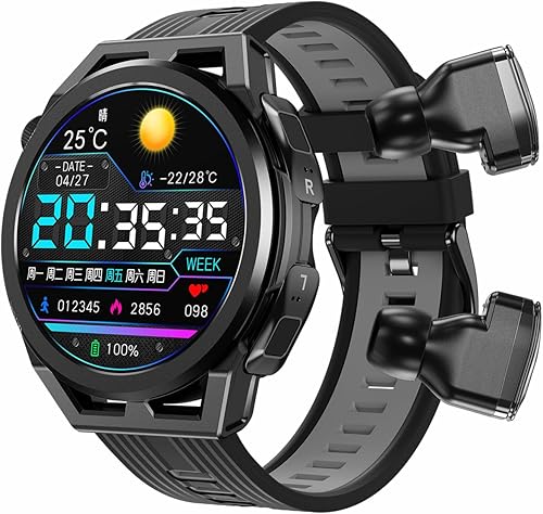 N18 Smart Watch with Earbuds 1.53 Inch Smartwatch Wireless Headphones Combo TWS Health Monitor Fitness Tracker Built-in 4G Memory Local MP3 Player disponible en Yaxa Peru