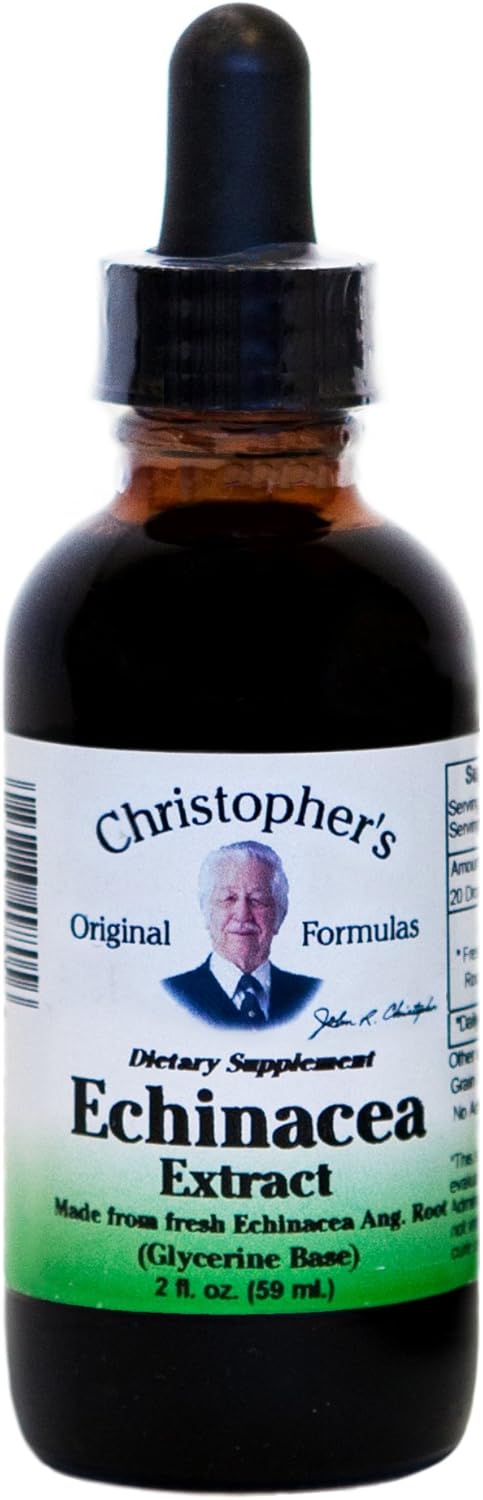Christopher’s Original Formulas Echinacea Extract, Herbal Immune Support, 2 fl oz Liquid