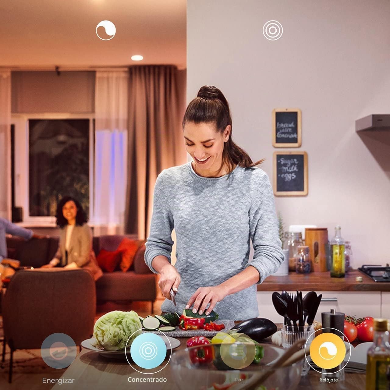 Philips Hue - Bombilla LED Inteligente, A60 E27, Luz Blanca y de Colores, 9W (Eq. 75W) 806 lm, Compatible con Alexa y Google Home - Pack de 2 Bombillas LED inteligentes + Hue Bridge