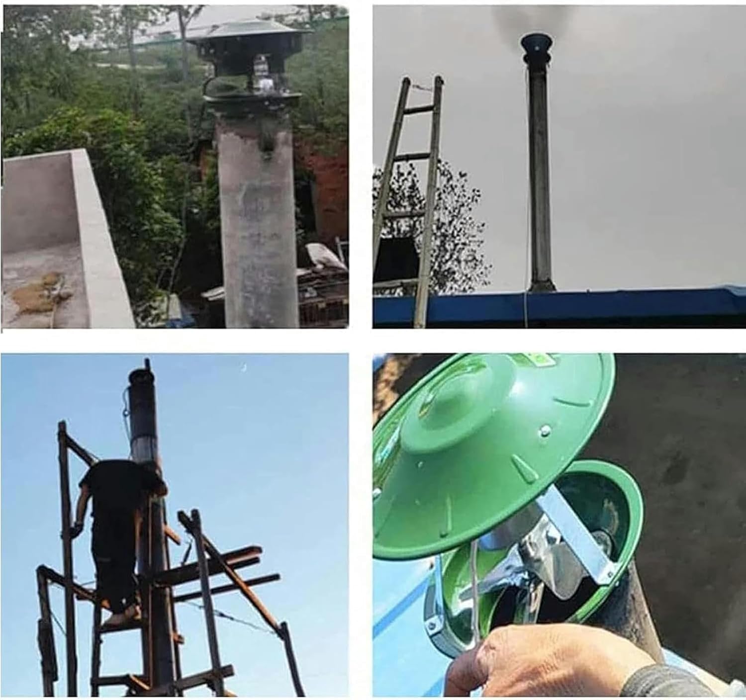 Household Chimney Fan, Induced Draft Fan, Kitchen Chimney Blower Fan Fireplace Exhaust Fan, ExhaustSmoke Machine 100W Fans~/